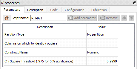 5. Detailed description of the Actions > 5.11. R Predictive > 5.11.1. Multivariate Outlier ...